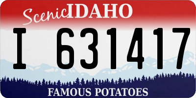 ID license plate I631417