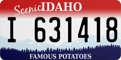 ID license plate I631418