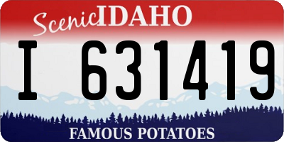 ID license plate I631419