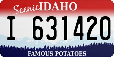ID license plate I631420