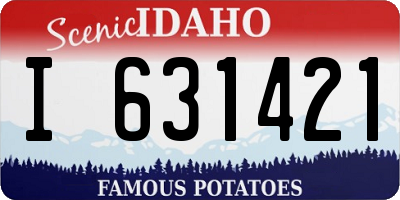ID license plate I631421