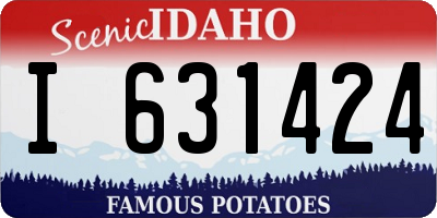 ID license plate I631424