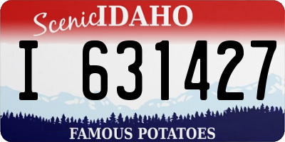 ID license plate I631427