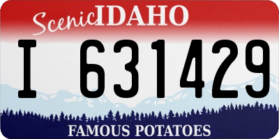 ID license plate I631429