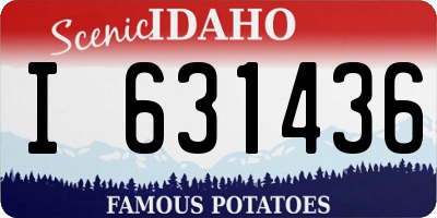 ID license plate I631436