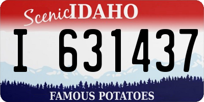 ID license plate I631437