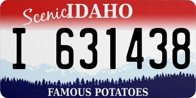 ID license plate I631438