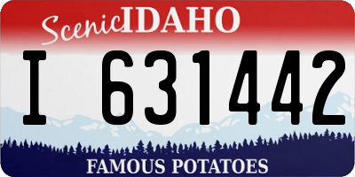 ID license plate I631442