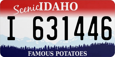 ID license plate I631446