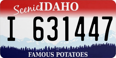 ID license plate I631447