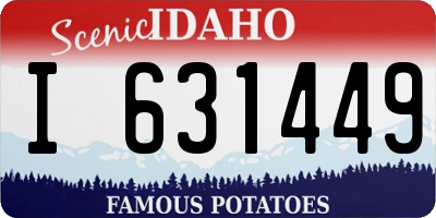 ID license plate I631449