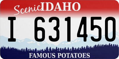 ID license plate I631450