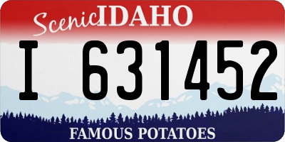 ID license plate I631452