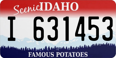 ID license plate I631453