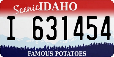 ID license plate I631454