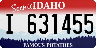 ID license plate I631455