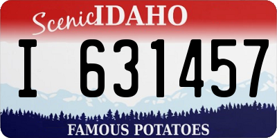 ID license plate I631457