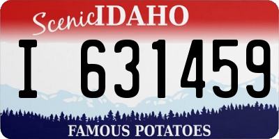 ID license plate I631459