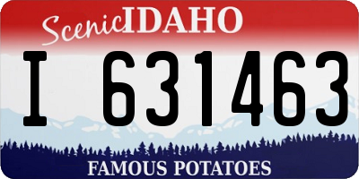 ID license plate I631463