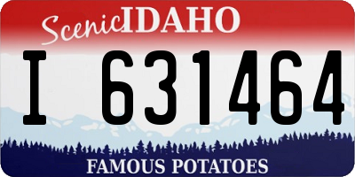 ID license plate I631464