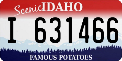 ID license plate I631466