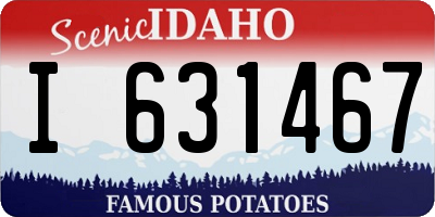 ID license plate I631467