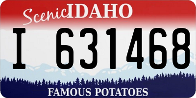 ID license plate I631468