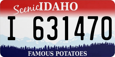 ID license plate I631470
