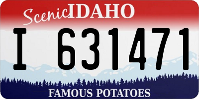 ID license plate I631471