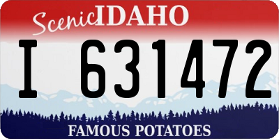 ID license plate I631472