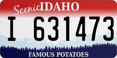 ID license plate I631473