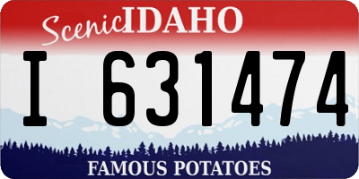 ID license plate I631474