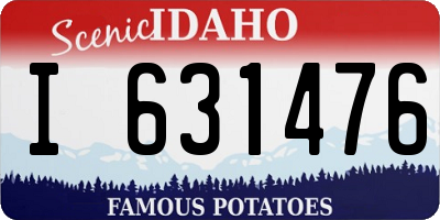 ID license plate I631476
