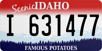 ID license plate I631477