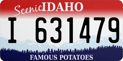 ID license plate I631479