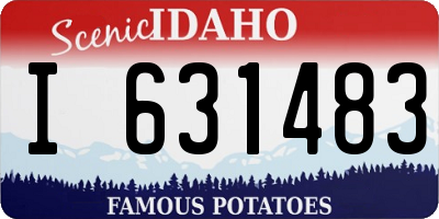 ID license plate I631483