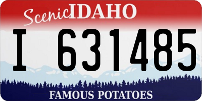 ID license plate I631485