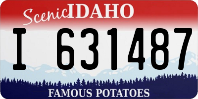 ID license plate I631487