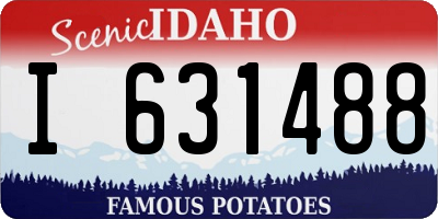 ID license plate I631488
