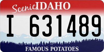 ID license plate I631489