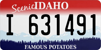 ID license plate I631491