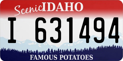 ID license plate I631494