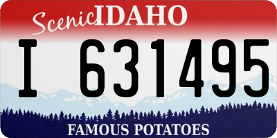 ID license plate I631495