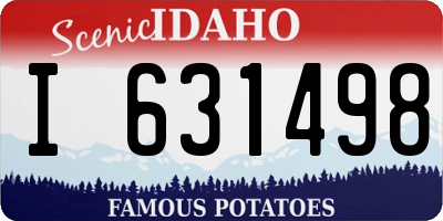 ID license plate I631498
