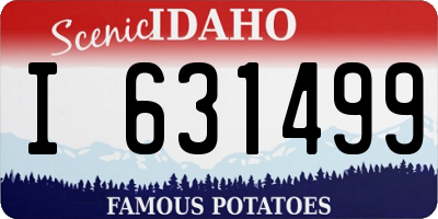 ID license plate I631499