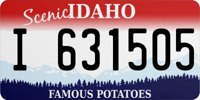 ID license plate I631505