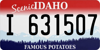 ID license plate I631507