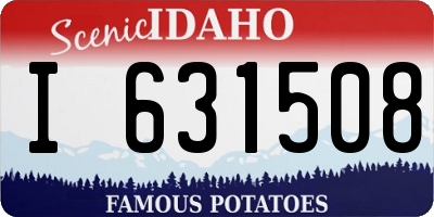 ID license plate I631508