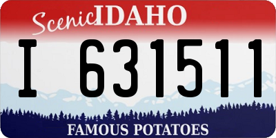 ID license plate I631511