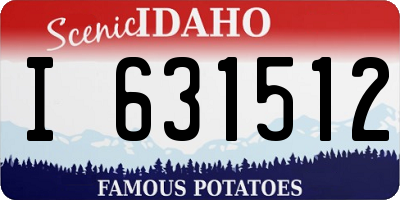 ID license plate I631512
